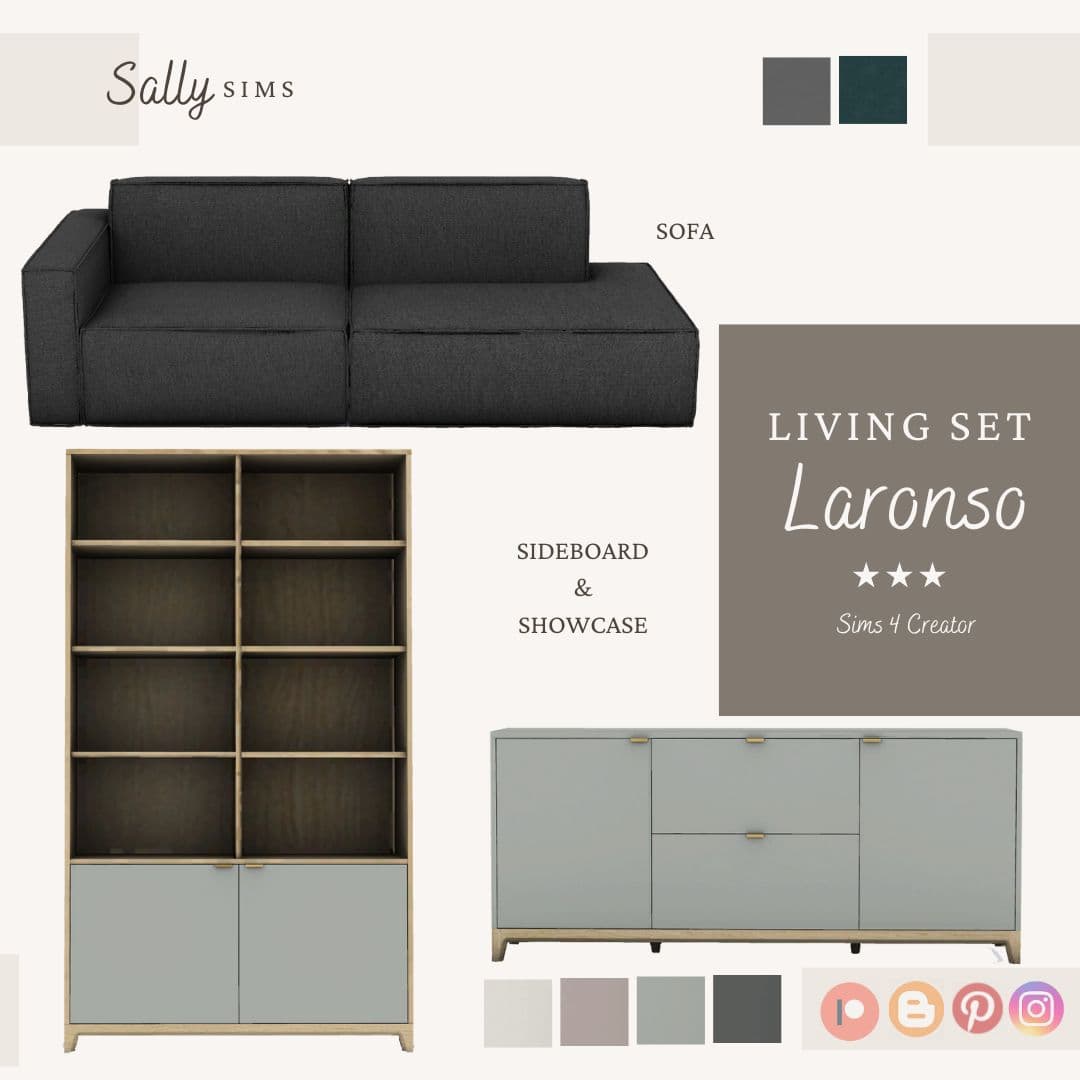 Скриншот мода Набор для гостиной Living Room Laronso